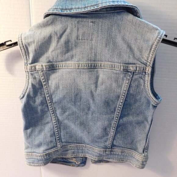 Gap Kids Blue Demin Jean Vest Size Children's Small - Picture 4 of 5